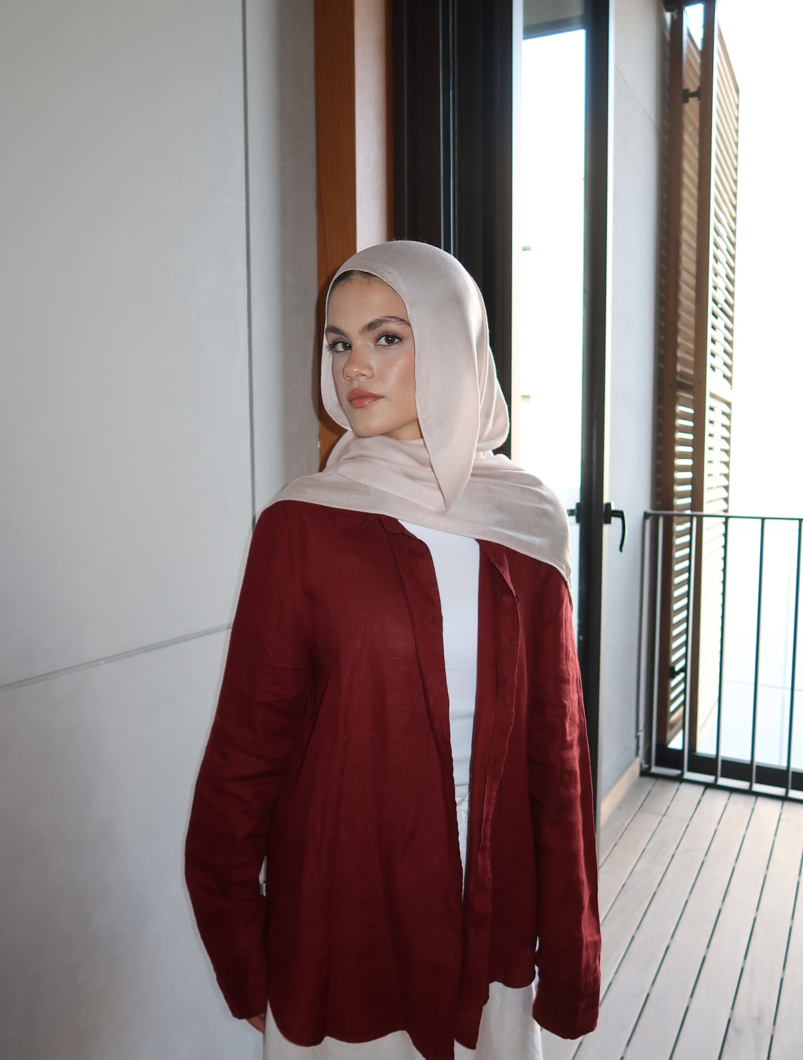 Modal Şal Açık Pudra