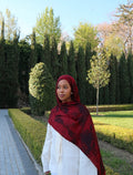 Prınted Modal Şal Red Shadow