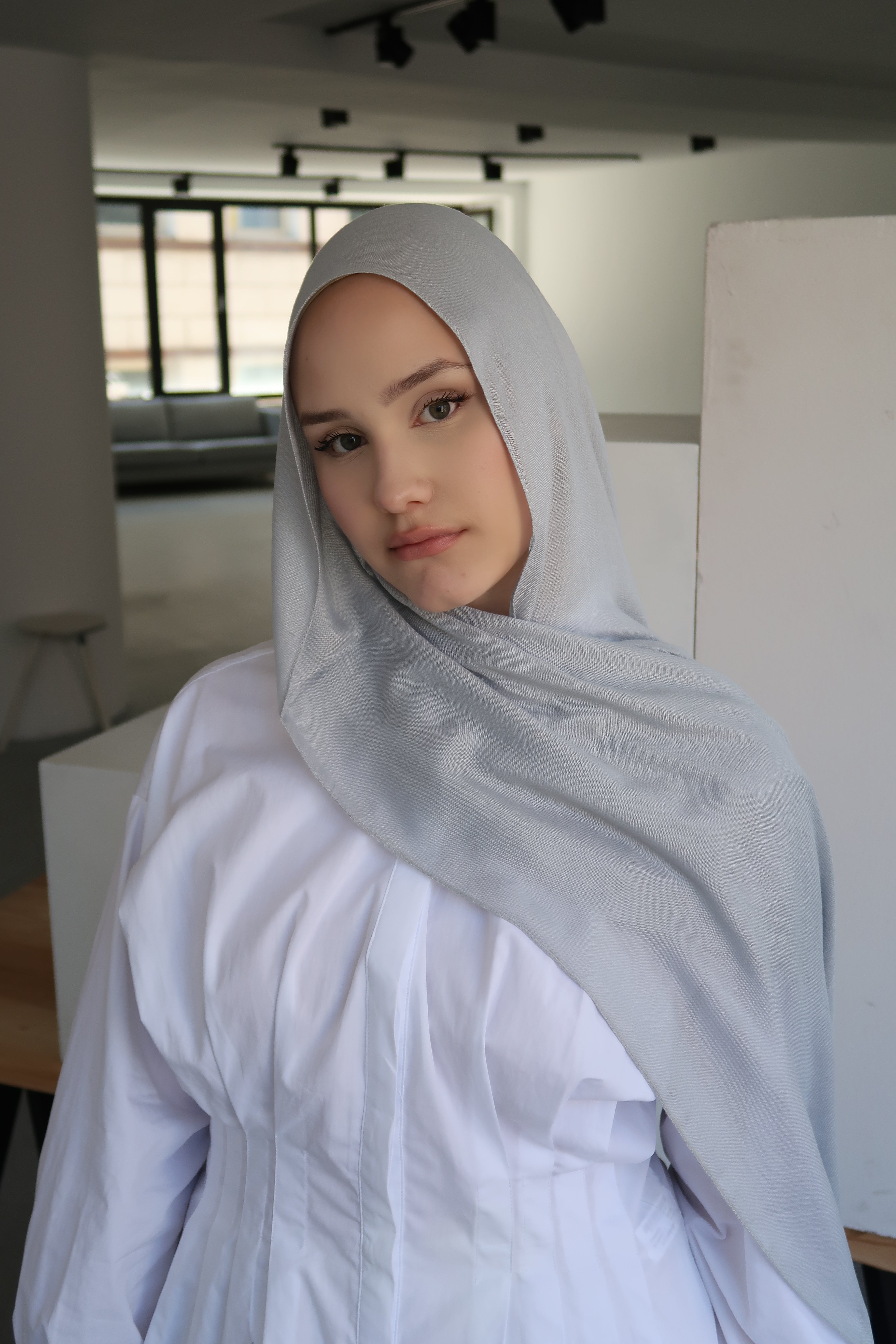 Modal Şal Koyu Gri