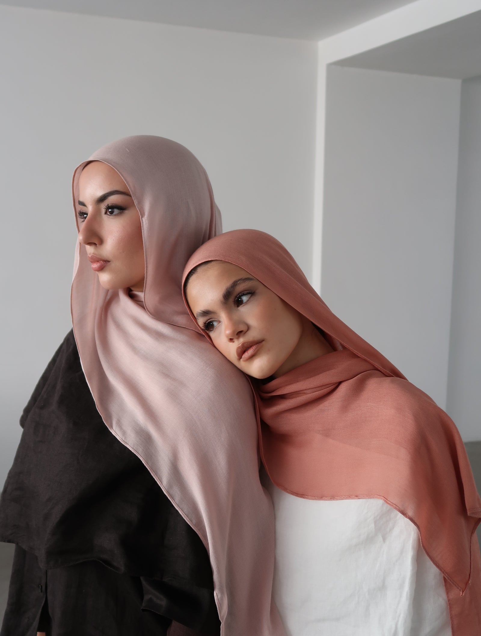 Modal Şal Pudra Pembe